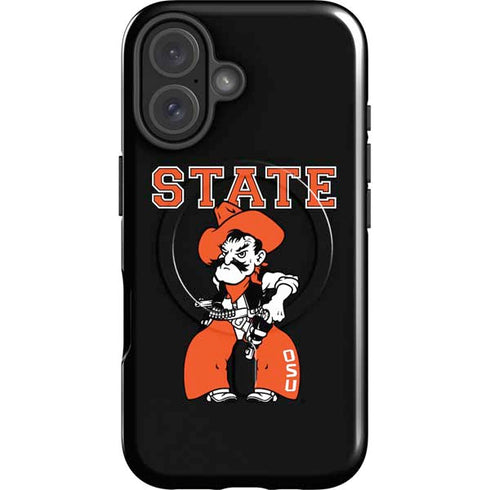 Oklahoma State University OSU Cowboys Orange iPhone 16 Plus Magsafe Impact Case